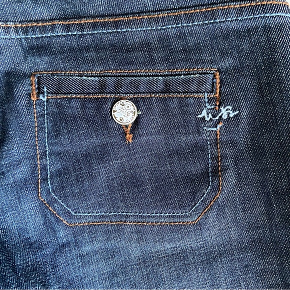 Shio Japanese Low Rise Dark Wash Capris Jeans - Picture 7 of 7